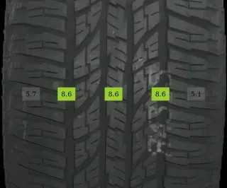 4x 225/55 R18 98H Winterreifen Yokohama Geolandar A/T  8mm DOT 1924 - Bild 4