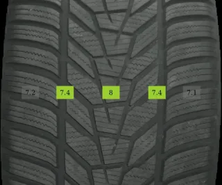 4x 265/40 R20 104W Winterreifen Hankook icept evo 3 7mm DOT 1525 - Bild 3
