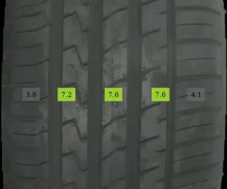 1x 235/60 R17 102V Sommerreifen Falken Ziex 7mm DOT 1319 - Bild 1