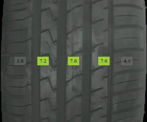 Background image for 1x 235/60 R17 102V Sommerreifen Falken Ziex 7mm DOT 1319