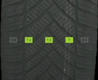 4x Allwetterreifen 215/60 R17 96V Imperial All Season Driver DOT 2125 - Bild 4