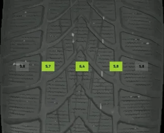 225/55 R18 102H WINTERREIFEN PEUGEOT 5008 18 ZOLL ALU KOMPLETTSATZ 4-6MM - Bild 6