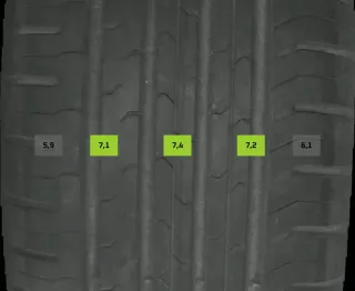 4X SOMMERREIFEN 235/60 R18 107V CONTINENTAL ECOCONTACT 6-7mm - Bild 2