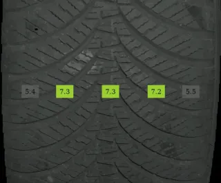 4x 215/45 R17 91W Ganzjahrreifen Falken Euroallseason AS210 6mm DOT 3922 - Bild 3