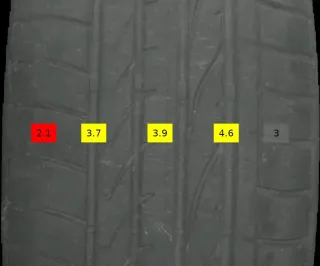 4x 235/55 R19 101V Sommerreifen Bridgestone Dueler 3-5mm DOT4921 - Bild 8