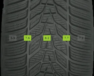 4x 235/55 R20 105V Winterreifen Hankook Winter icept evo 3  7mm DOT 2021 - Bild 2
