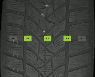 215/55 R17 98V WINTERREIFEN SKODA SUPERB 3V 17 ZOLL ALU KOMPLETTSATZ 5-6MM - Bild 6