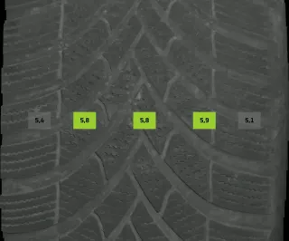 235/55 R18 104V WINTERREIFEN SEAT TARRACO 18 ZOLL ALU KOMPLETTSATZ 5-7MM - Bild 5