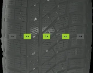 235/55 R18 104H WINTERREIFEN VW TIGUAN CT 18 ZOLL ALU KOMPLETTSATZ 7MM - Bild 8