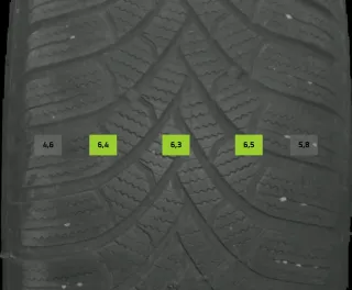 215/65 R17 103H WINTERREIFEN SKODA KODIAQ NS 17 ZOLL ALU KOMPLETTSATZ 565601025J - Bild 6