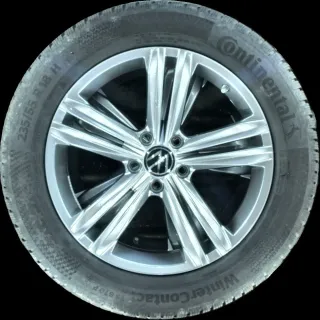 235/55 R18 100H WINTERREIFEN VW TIGUAN 5N 18 ZOLL ALUMINIUM KOMPLETTSATZ 6-7MM - Bild 2