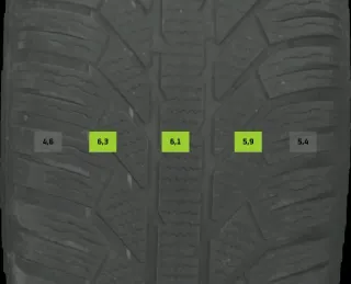215/60 R16 95H WINTERREIFEN VW PASSAT 3C 16 ZOLL STAHL KOMPLETTSATZ 6-7MM - Bild 7