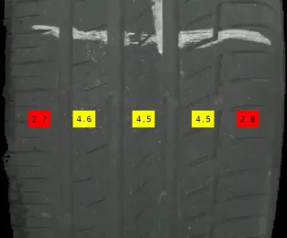 225/45 R18 + 255/40 R18 Sommerreifen Continental Premiumc. 4mm DOT5019  4 REIFEN - Bild 7