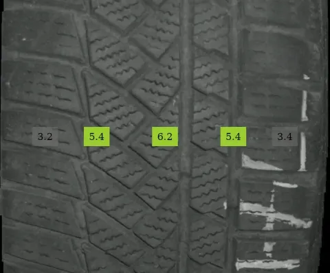 Background image for 4x 205/55 R17 91H Winterreifen Continental WinterContact TS850P 4-6mm