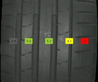4x Sommerreifen 235/50 R19 99w Pirelli 0822 / 0722 4,09 mm 6,47 mm 6,57 mm 5 mm - Bild 7