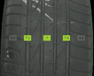 4x 235/55 R19 101V Sommerreifen Bridgestone Dueler 5-6mm DOT *21 - Bild 4