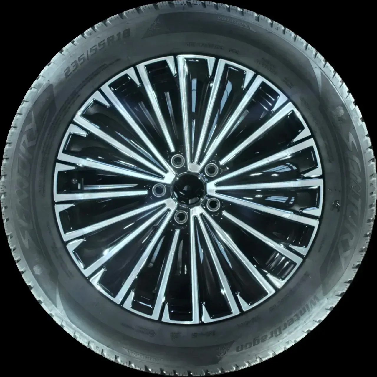235/55 R18 104H WINTERREIFEN VW TIGUAN CT 18 ZOLL ALU KOMPLETTSATZ 5-6MM - Bild 1