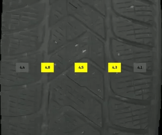 215/65 R17 99H WINTERREIFEN VW TIGUAN 5N 17 ZOLL ALUMINIUM KOMPLETTSATZ 4-6MM - Bild 7