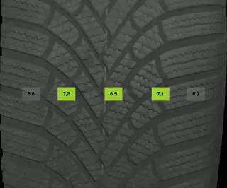 205/55 R16 91H WINTERREIFEN VW GOLF 8 VIII 16 ZOLL STAHL KOMPLETTRÄDER 5-6MM - Bild 5