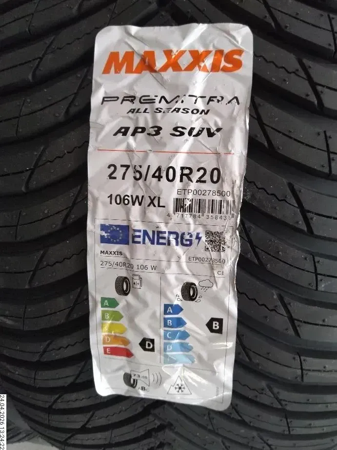 2x Allwetterreifen 275/40 R20 106W Maxxis Premitra AllSeason DOT 4525 7mm - Bild 1