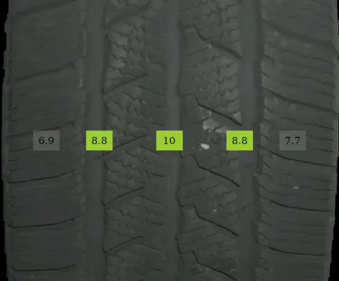 Background image for 4x 215/65 R16 109R Winterreifen Continental VanContact 5-8mm DOT 3324