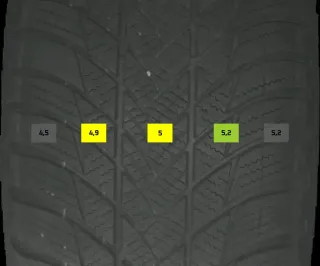 225/55 R18 102V WINTERREIFEN AUDI A6 4K 18 ZOLL ALUMINIUM KOMPLETTSATZ 4-5MM - Bild 8