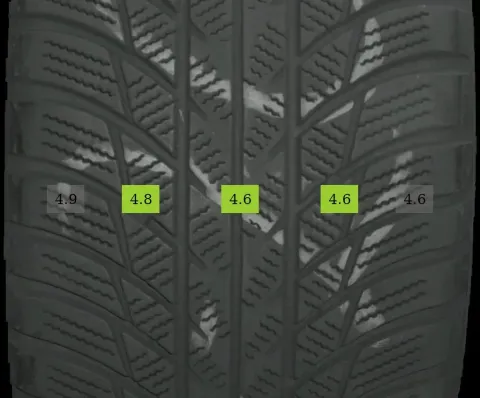 Background image for 2x 215/55 R17 94V Winterreifen Bridgestone Blizzak 4mm DOT 3322