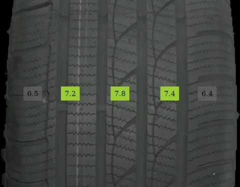 Background image for 4x 235/55 R19 100V Winterreifen Imperial ICE-Plus S210 7mm DOT 1525
