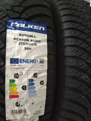 2x 215/65 R16 98H Ganzjahrreifen Falken Euroallseason 7mm DOT 0123 - Bild 1