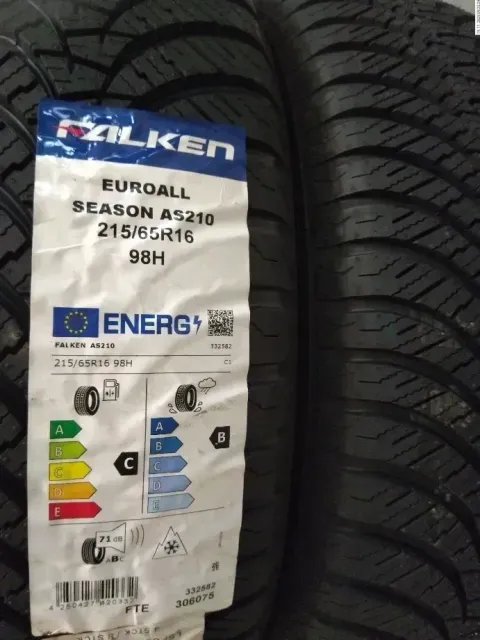 Background image for 2x 215/65 R16 98H Ganzjahrreifen Falken Euroallseason 7mm DOT 0123