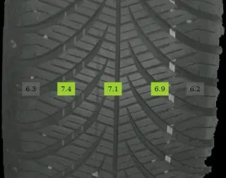 215/60 R16 95V GANZJAHRREIFEN VW T-ROC 16 ZOLL ALU KOMPLETTSATZ 4-7MM - Bild 6