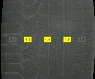 2x 245/40 R21 100V Winterreifen Hankook Wintericeptevo 4mm DOT 4920 - Bild 4
