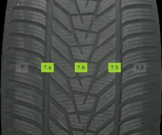 4x 265/40 R20 104W Winterreifen Hankook icept evo 3 7mm DOT 1525 - Bild 4