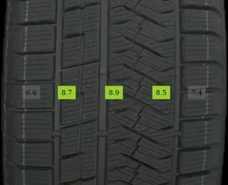 4x 225/55 R18 102V Winterreifen Triangle Snowlink 8mm DOT 3224 - Bild 5