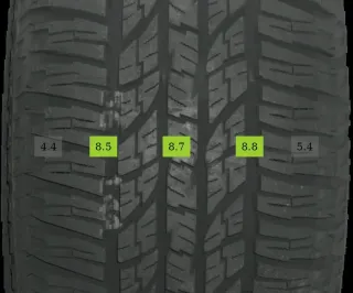 4x 225/55 R18 98H Winterreifen Yokohama Geolandar A/T  8mm DOT 1924 - Bild 3