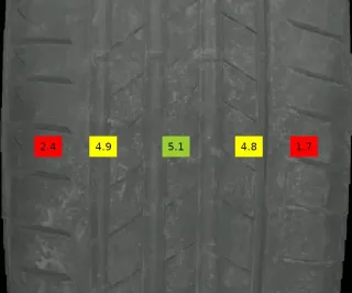 255/40 R18 + 255/40 R18 Sommerreifen Bridgestone 4-5mm DOT 4421 - 4 REIFEN - Bild 6