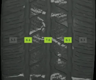 4x 215/65 R16 109R Winterreifen Continental VanContact 5-8mm DOT 3324 - Bild 4