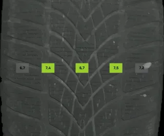 225/50 R17 98H WINTERREIFEN AUDI A4 8W B9 17 ZOLL ALU KOMPLETTSATZ 6-7MM - Bild 7