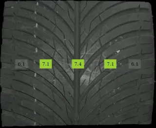 2x 285/45 R19 111W Ganzjahrreifen Unigrip L. Force 4S 7mm DOT 0121 - Bild 1