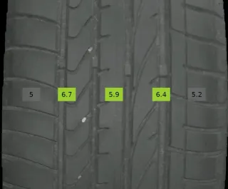 4x 235/55 R19 101V Sommerreifen Bridgestone Dueler 3-5mm DOT4921 - Bild 1