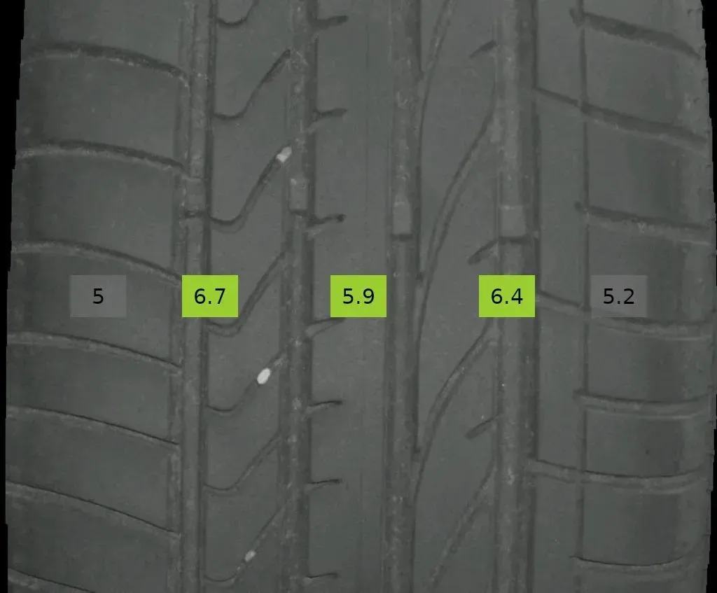 4x 235/55 R19 101V Sommerreifen Bridgestone Dueler 3-5mm DOT4921 - Bild 1