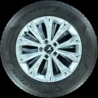 215/65 R17 99H WINTERREIFEN VW TIGUAN 5N 17 ZOLL ALUMINIUM KOMPLETTSATZ 4-6MM - Bild 3
