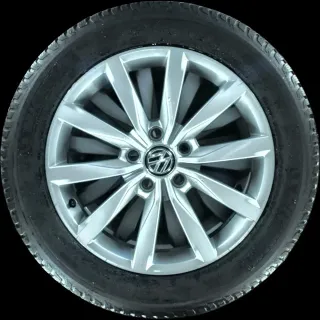 215/55 R17 94V WINTERREIFEN VW T-ROC 17 ZOLL ALUMINIUM KOMPLETTSATZ 5G0601025K - Bild 4