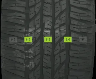 4x 225/55 R18 98H Winterreifen Yokohama Geolandar A/T  8mm DOT 1924 - Bild 2