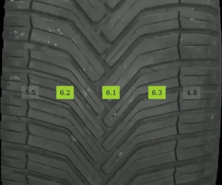 4x 235/55 R18 104V Ganzjahrreifen Michelin CrossClimate 4-6mm DOT 3021 - Bild 3