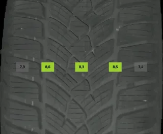 205/55 R16 91H WINTERREIFEN VW GOLF 8 VIII 16 ZOLL STAHL KOMPLETTSATZ 7-8MM - Bild 6