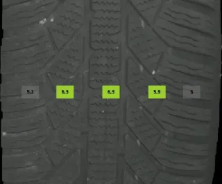 215/60 R16 95H WINTERREIFEN VW PASSAT 3C 16 ZOLL STAHL KOMPLETTSATZ 6-7MM - Bild 8