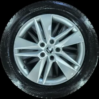 215/55 R16 98V WINTERREIFEN SKODA SUPERB 3V 16 ZOLL ALUMINIUM KOMPLETTSATZ 4-6MM - Bild 2