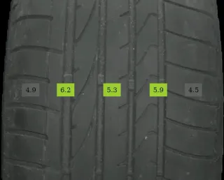 4x 235/55 R19 101V Sommerreifen Bridgestone Dueler 5-6mm DOT *21 - Bild 2