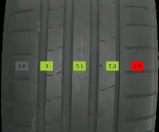 4x Sommerreifen 235/50 R19 99w Pirelli 0822 / 0722 4,09 mm 6,47 mm 6,57 mm 5 mm - Bild 6